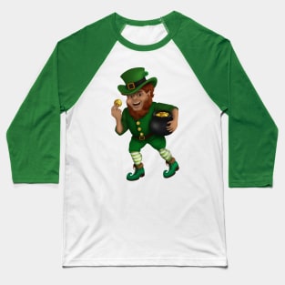 St. Patrick s Day Lucky Leprechaun Baseball T-Shirt